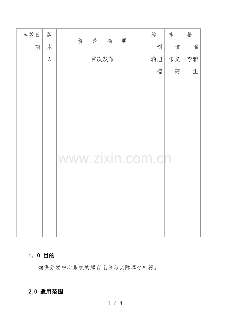 物流分发中心盘点程序-盘点过程控制与盘点结果处理.doc_第2页