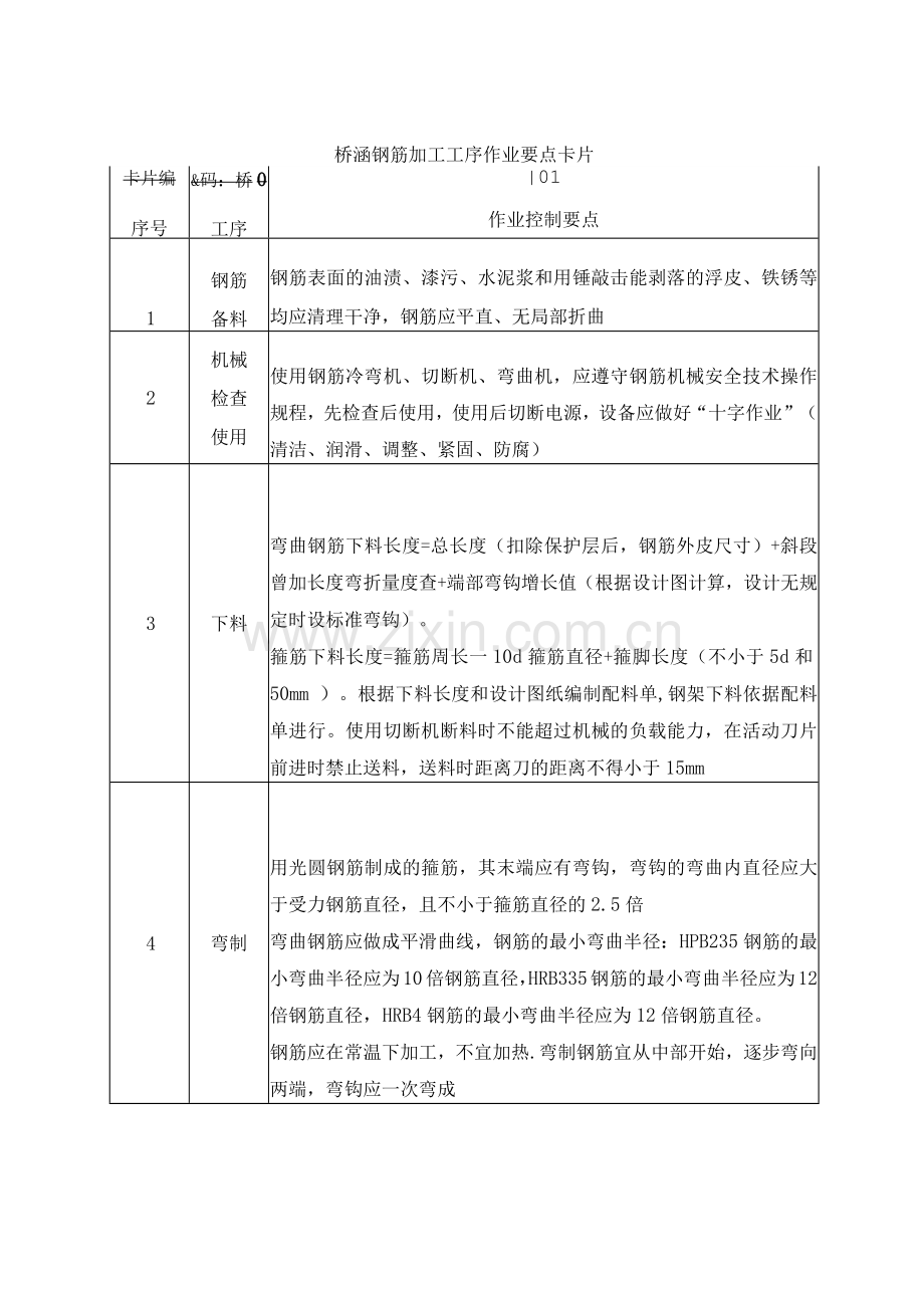 桥梁施工工序作业卡片.docx_第1页