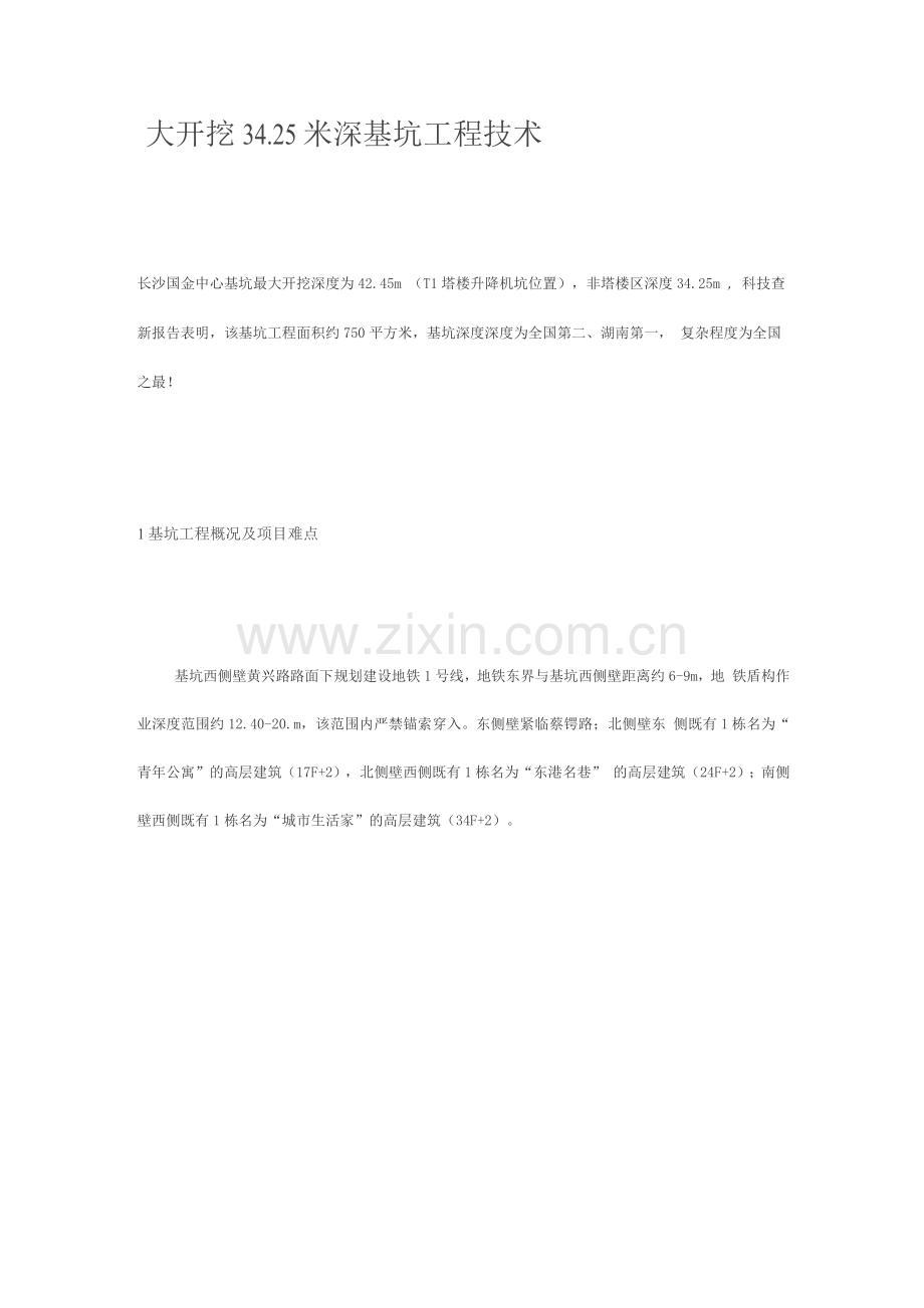 深基坑大开挖技术.docx_第1页