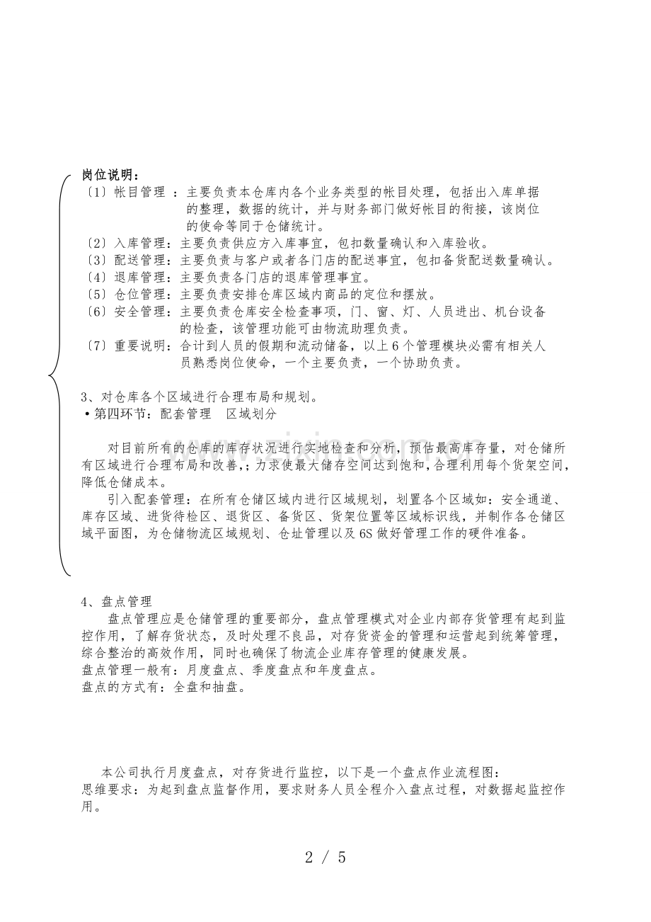 仓储物流管理工作整体规划方案-仓储工作计划和实施步骤.doc_第2页