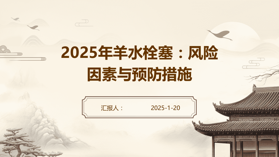 2025年羊水栓塞：风险因素与预防措施.pptx_第1页