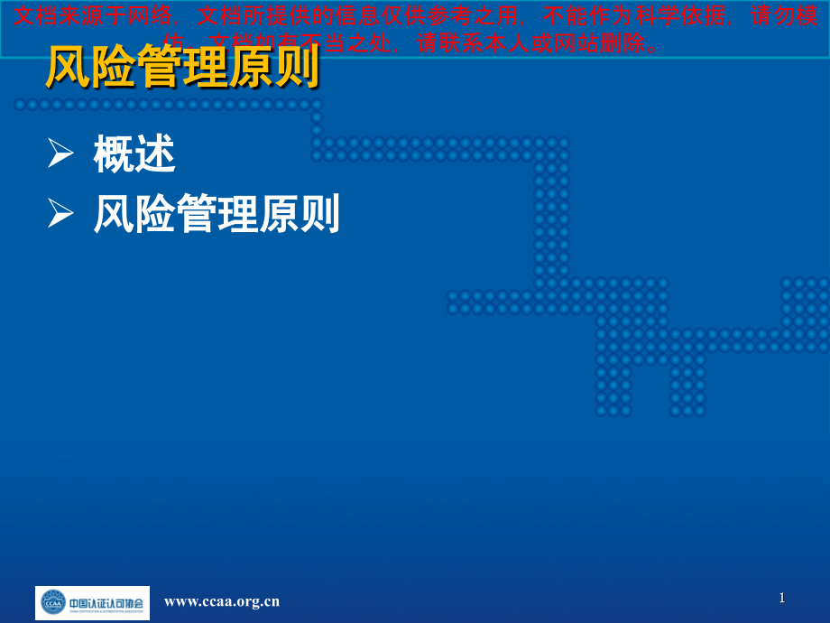风险管理风险管理原则专业知识讲座.ppt_第1页