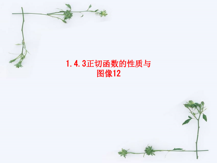 课件-1.4.3正切函数的性质与图像12.ppt_第1页