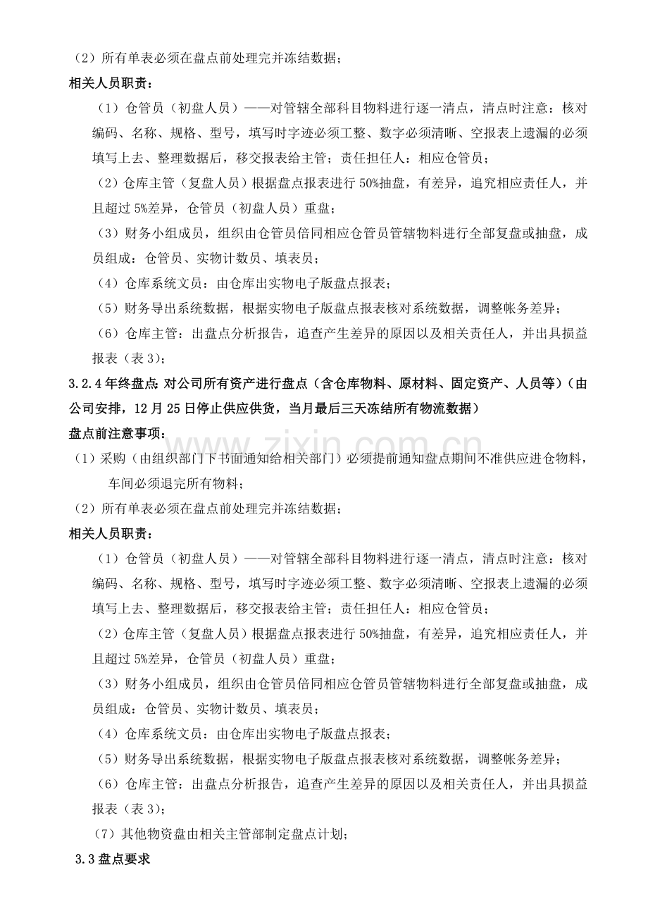 仓库物料盘点制度-仓库盘点的四种方式、盘点人员职责.doc_第2页