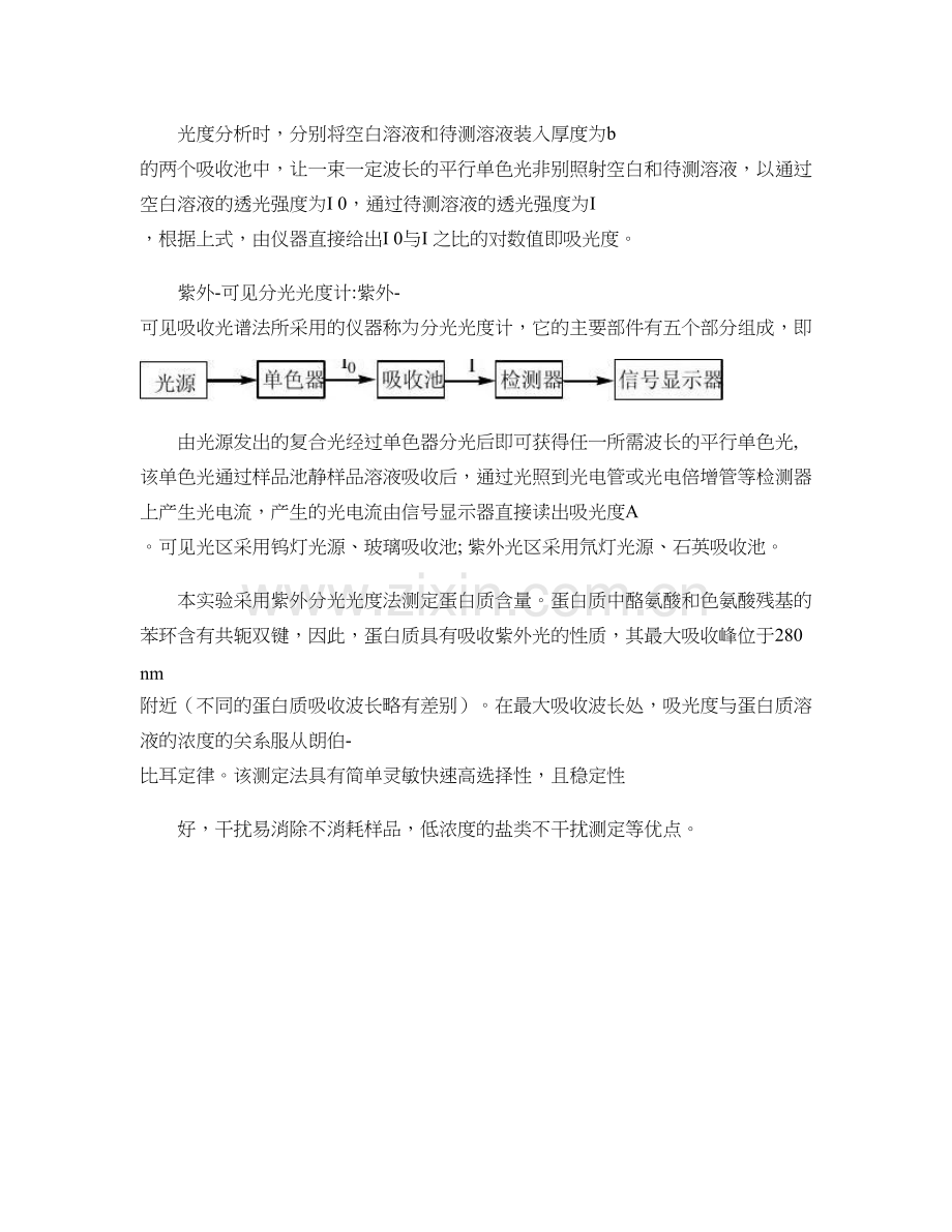 紫外分光光度法测定蛋白质含量.doc_第2页