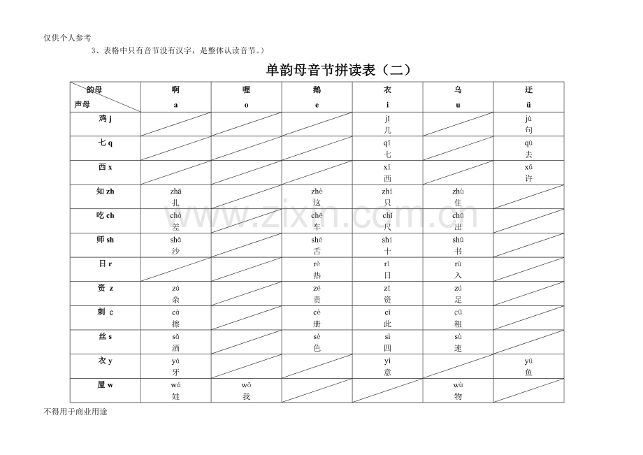 单韵母音节拼读表.doc_第2页
