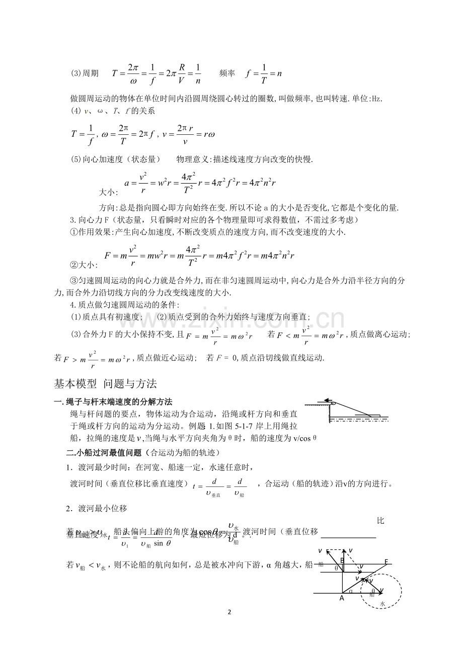 高中物理必修二曲线运动讲义.doc_第2页