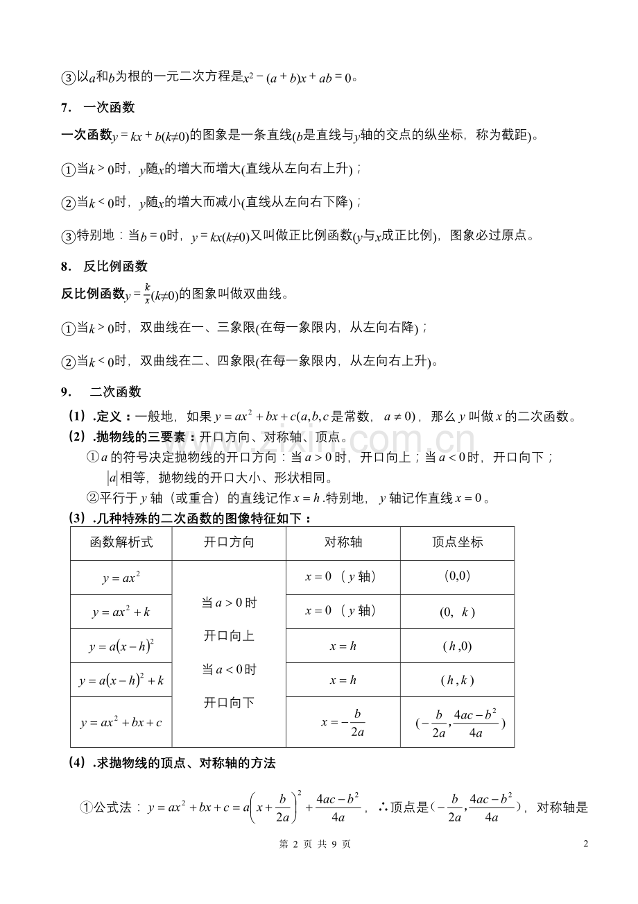 初中数学各种公式.doc_第2页