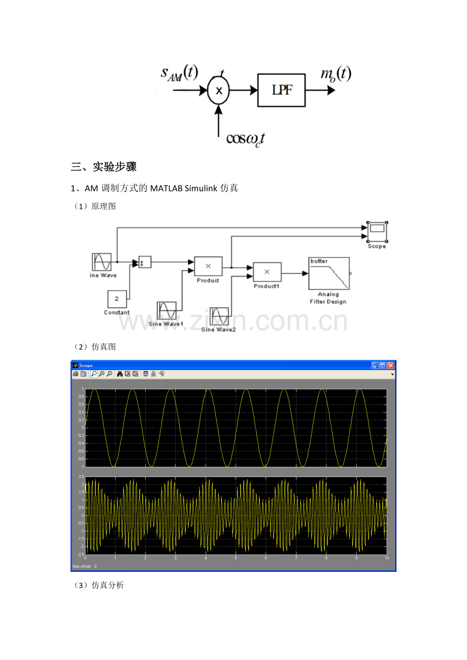 实验2：AM调制与解调仿真.doc_第2页
