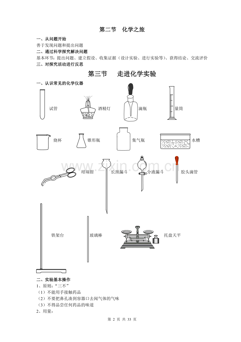 九年级化学全册知识点(鲁教版).doc_第2页