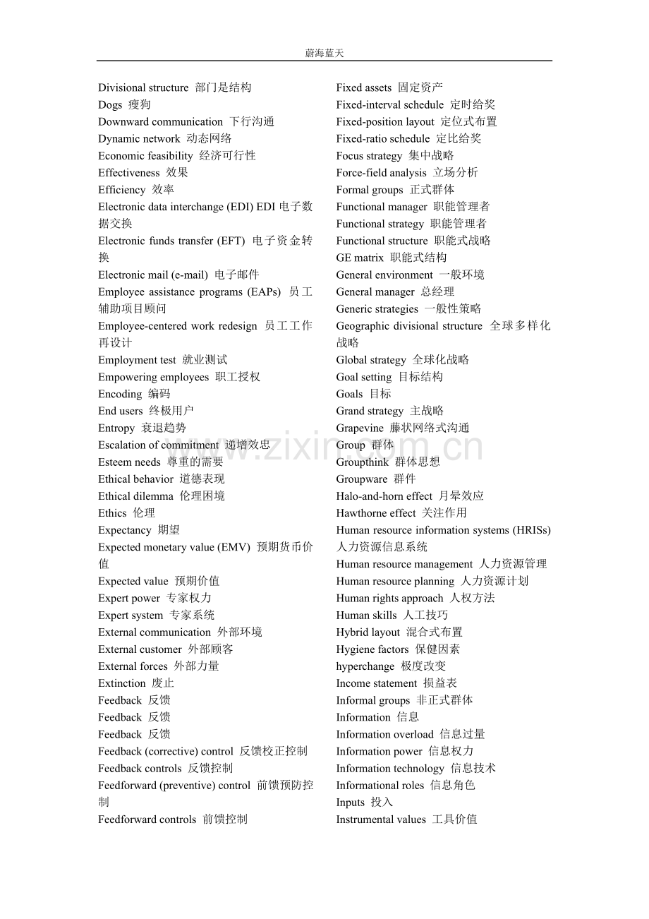 管理学—应用词汇中英文对照表.doc_第2页