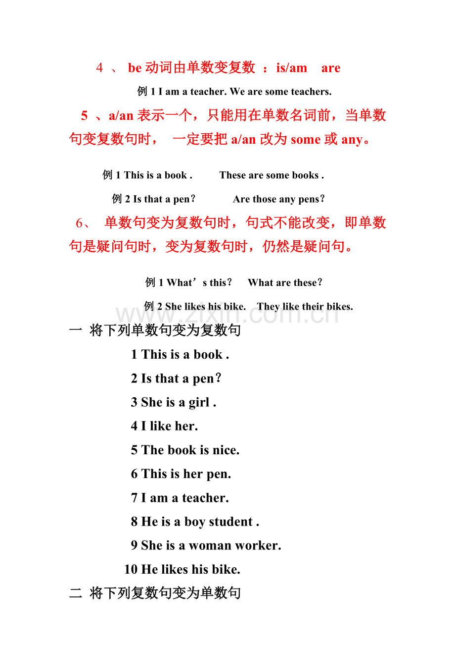 单复数句子变换.doc_第2页