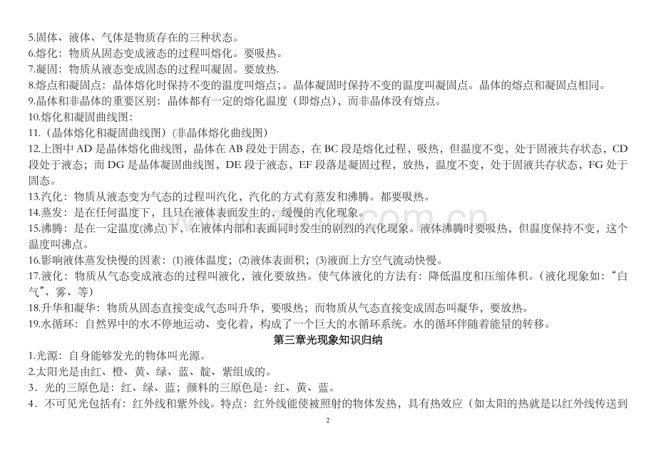 苏科版初中物理知识点总结(含所有公式绝对全).doc_第2页