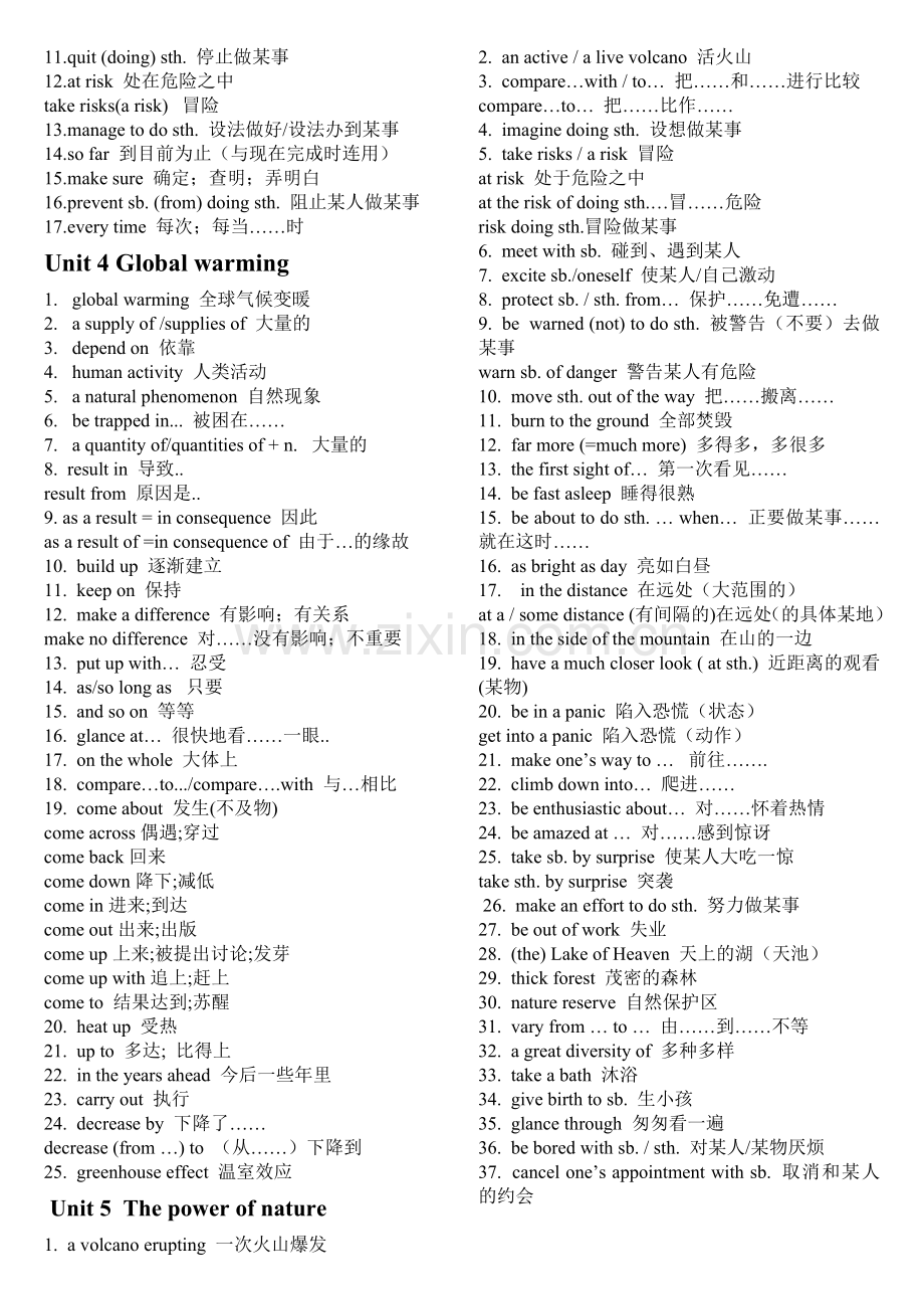 高中英语选修6词组总结.doc_第2页