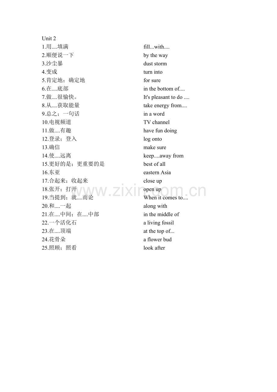 冀教版八年级下册英语12单元必背短语.doc_第2页