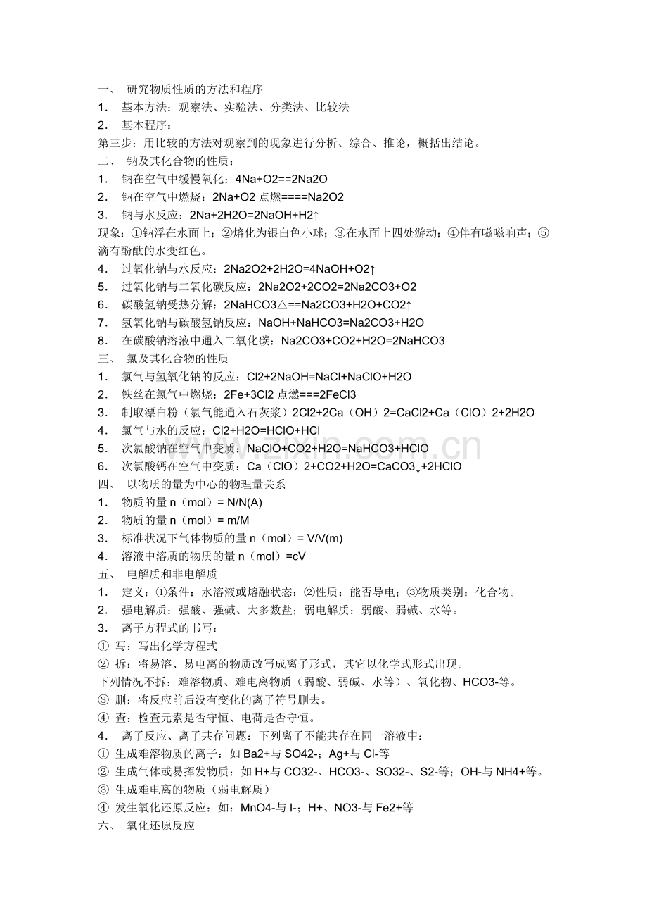 高二化学知识点归纳整理版.doc_第1页
