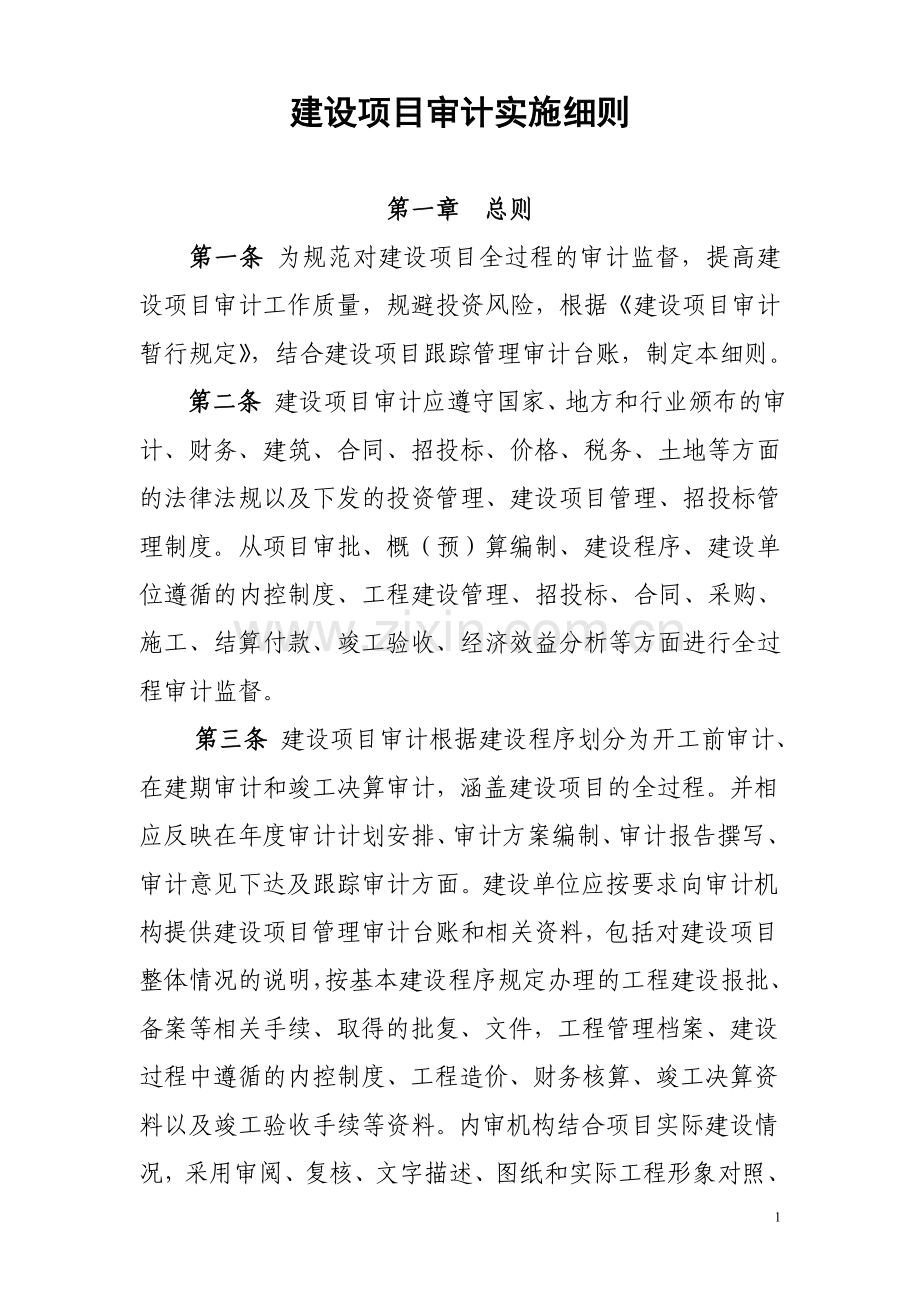 建设项目审计实施细则.doc_第1页