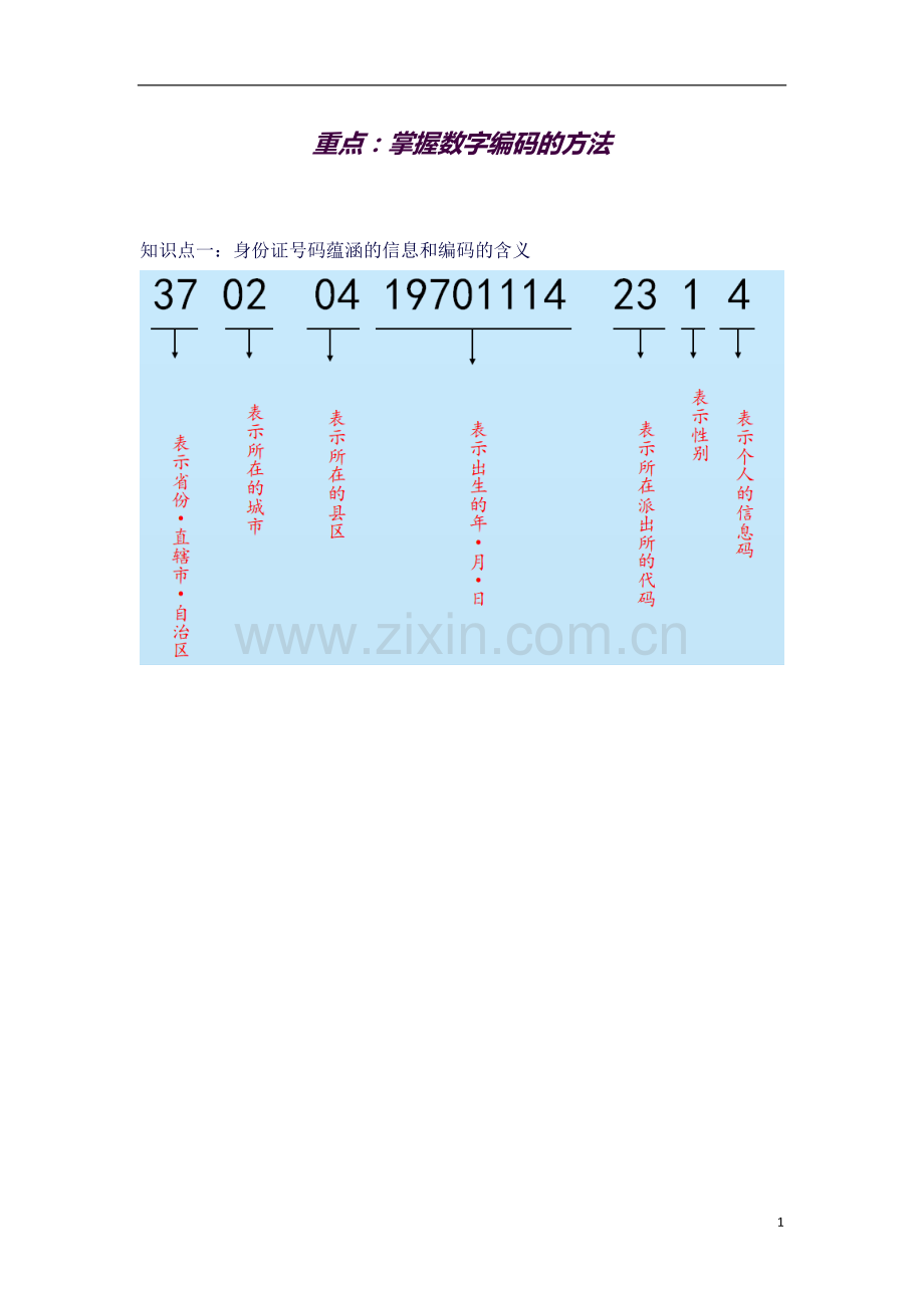 大数的认识数字编码.docx_第1页