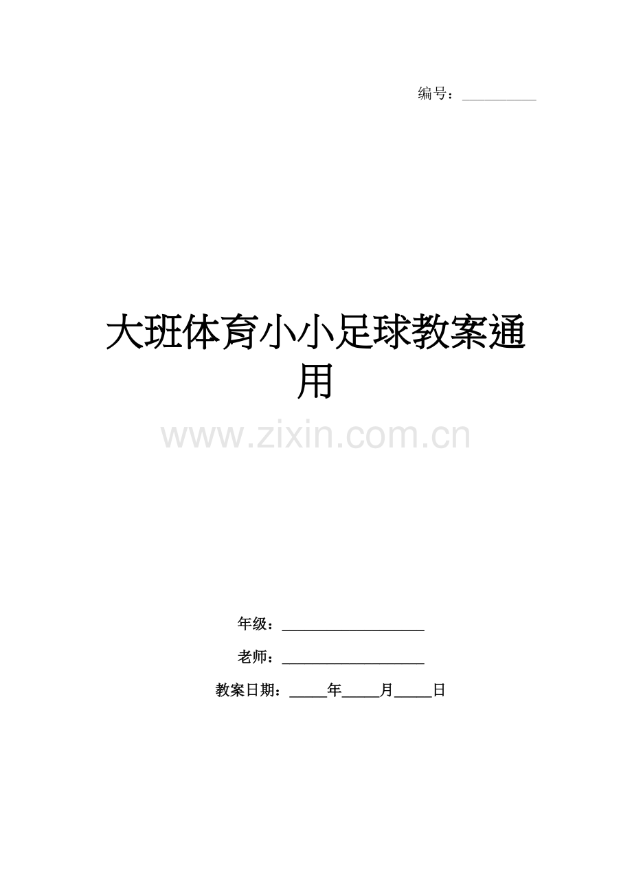大班体育小小足球教案通用.docx_第1页