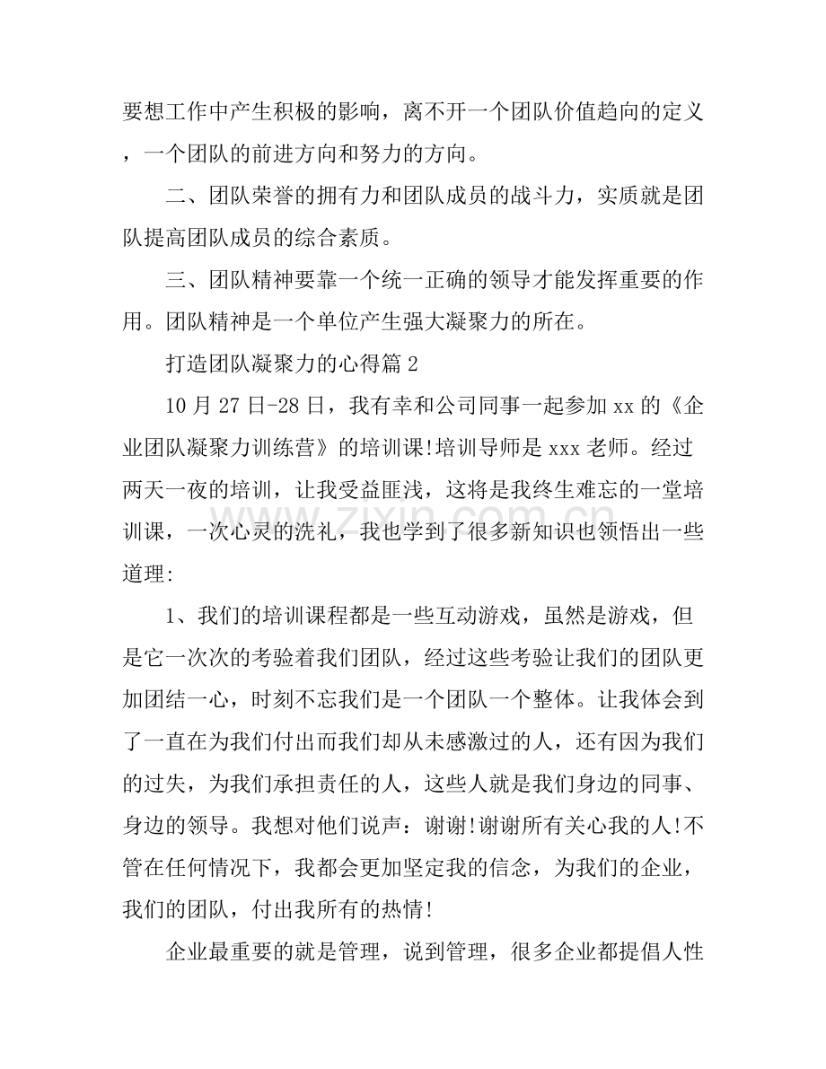 打造团队凝聚力的心得.docx_第2页