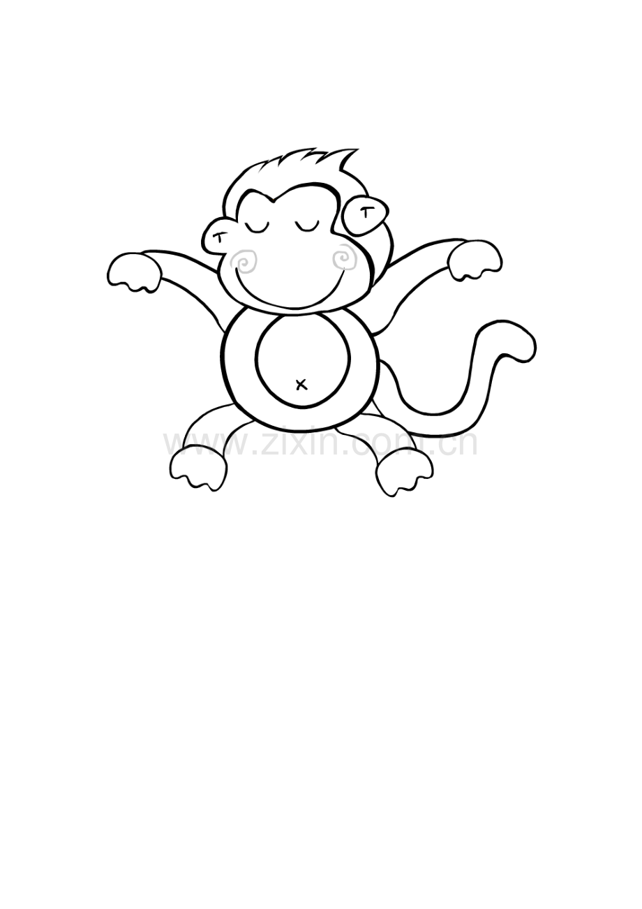 涂色画简笔画(70页)可直接打印.doc_第1页