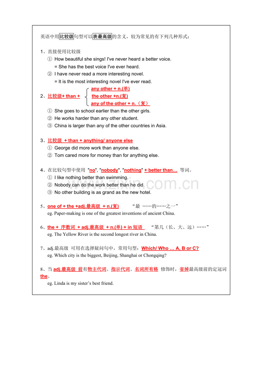 形容词用比较级表示最高级.doc_第1页