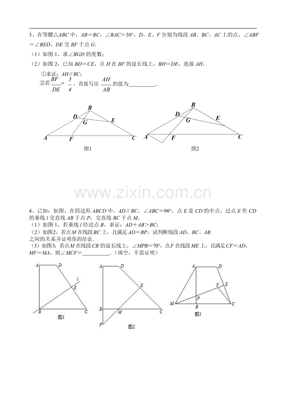 八上：压轴题之几何综合专题训练.doc_第2页