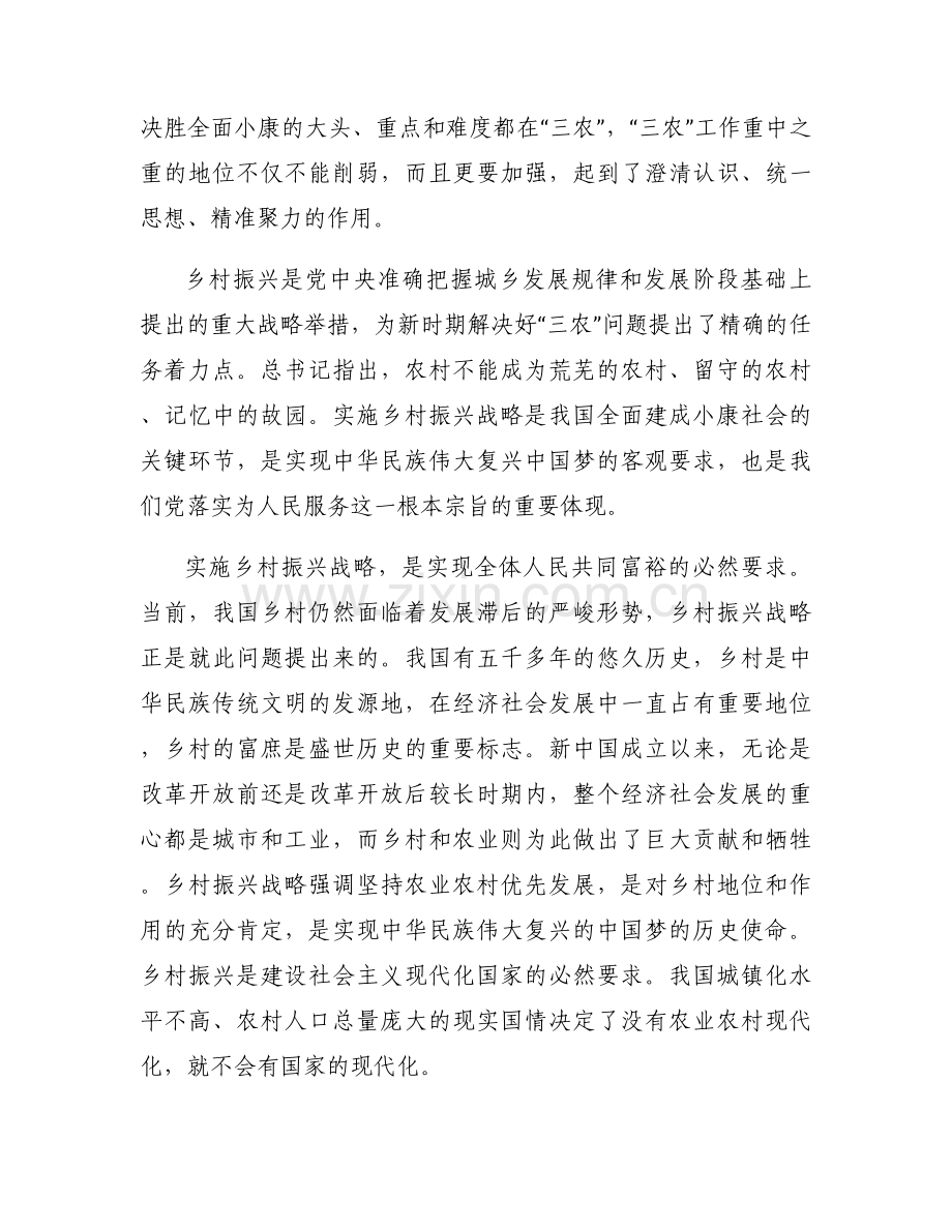 关于党建引领乡村振兴发言稿【十五篇】.docx_第2页
