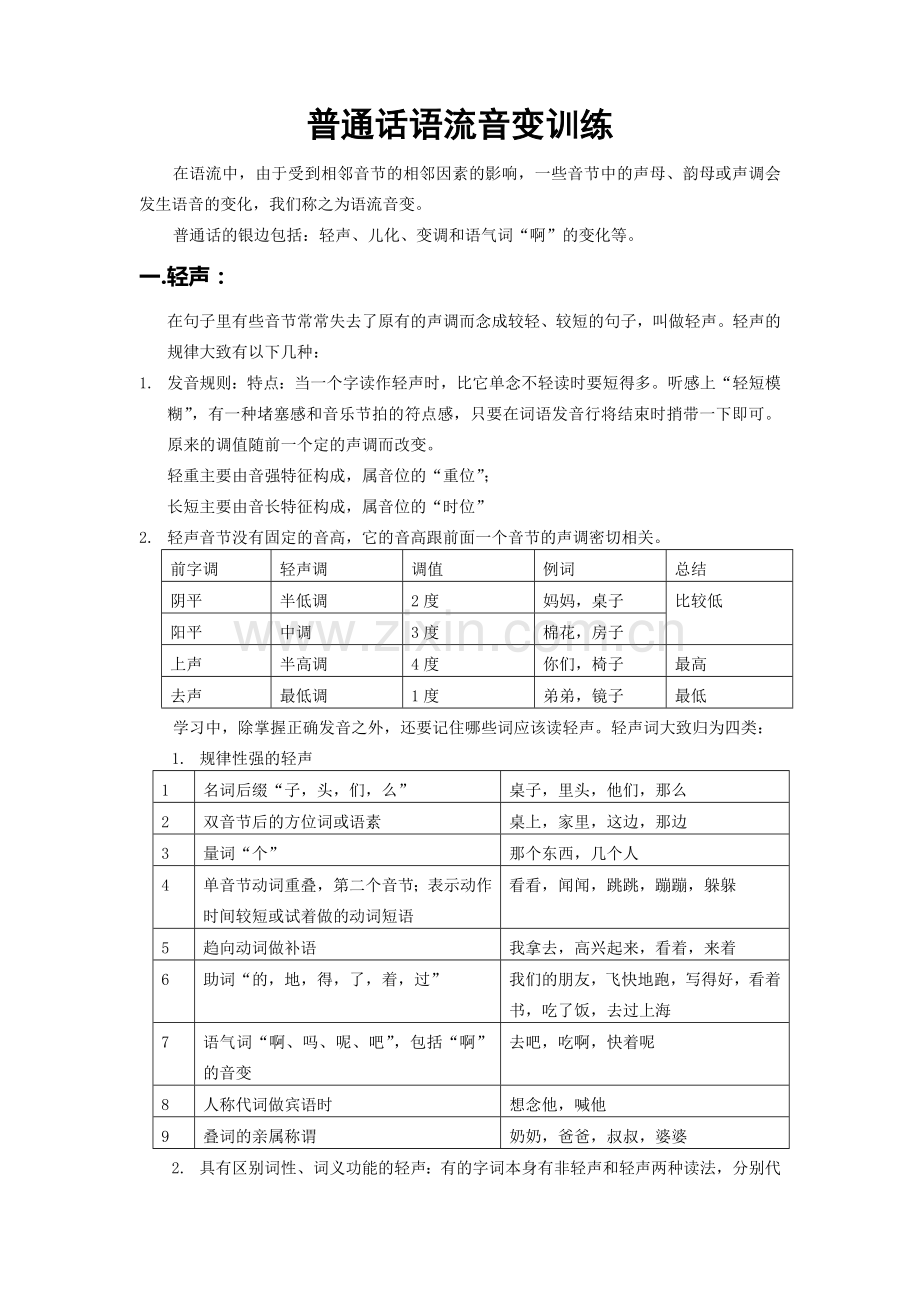 普通话语流音变训练.doc_第1页