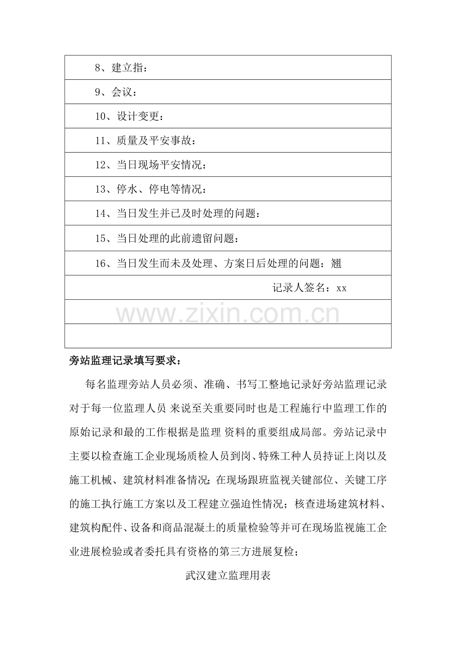 监理日志、旁站记录填写要求.doc_第2页