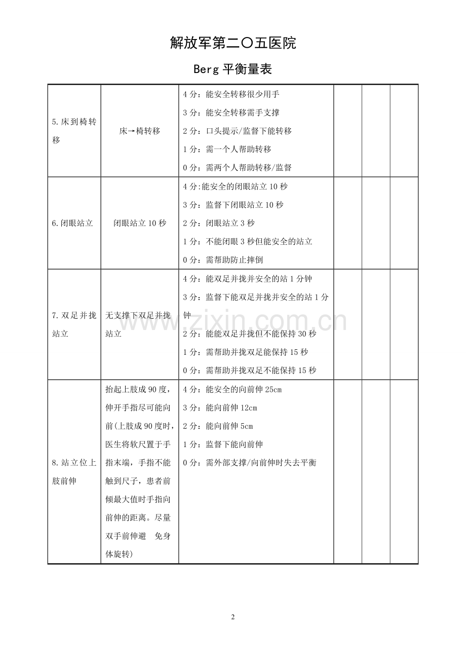 Berg平衡量表(原版).doc_第2页