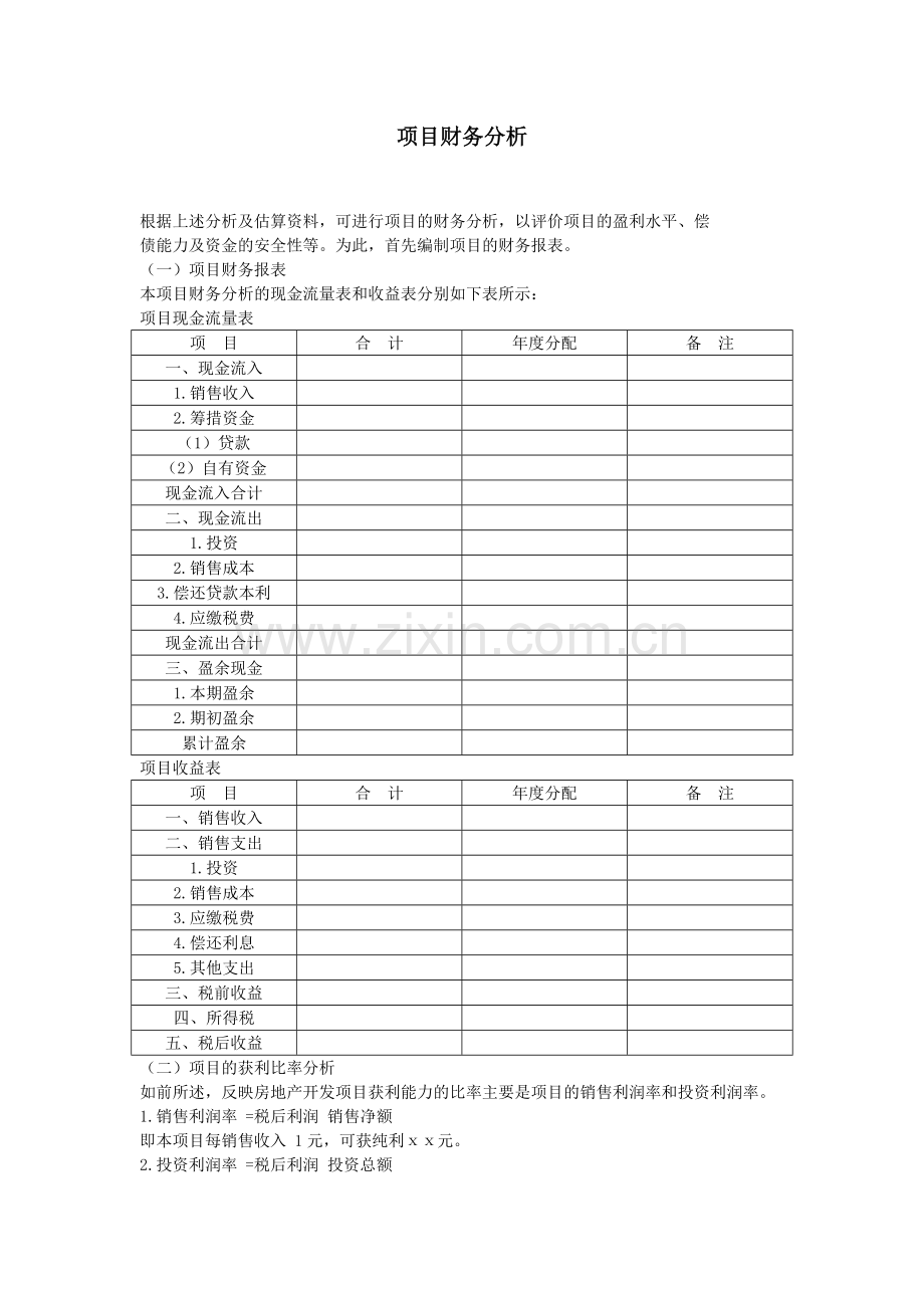 项目财务分析.doc_第1页