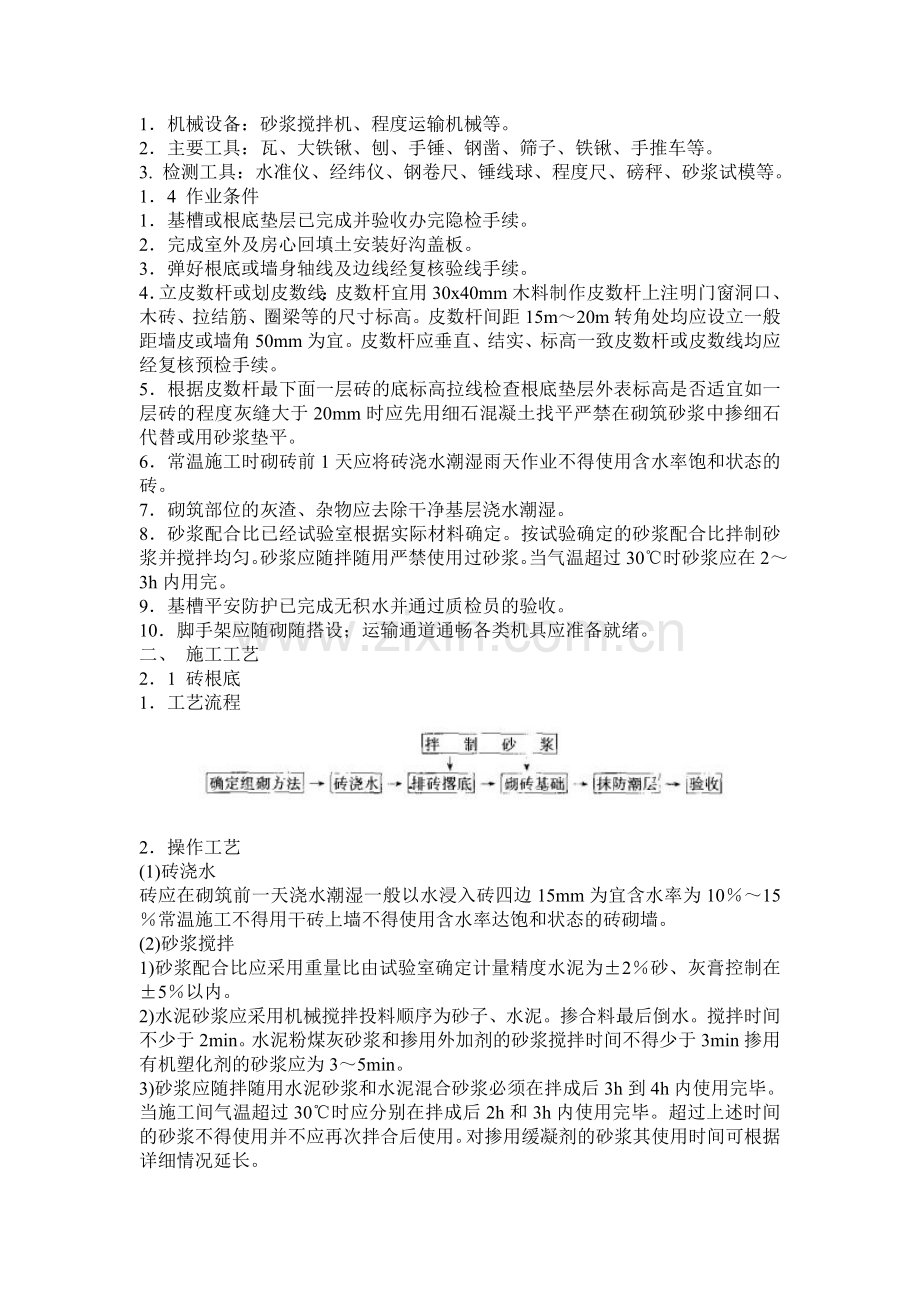 砖砌体工程技术质量交底记录.doc_第2页