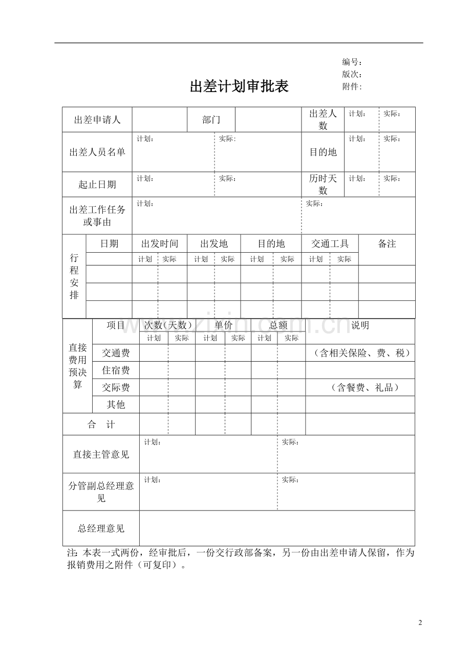 出差计划表(通用版).doc_第1页