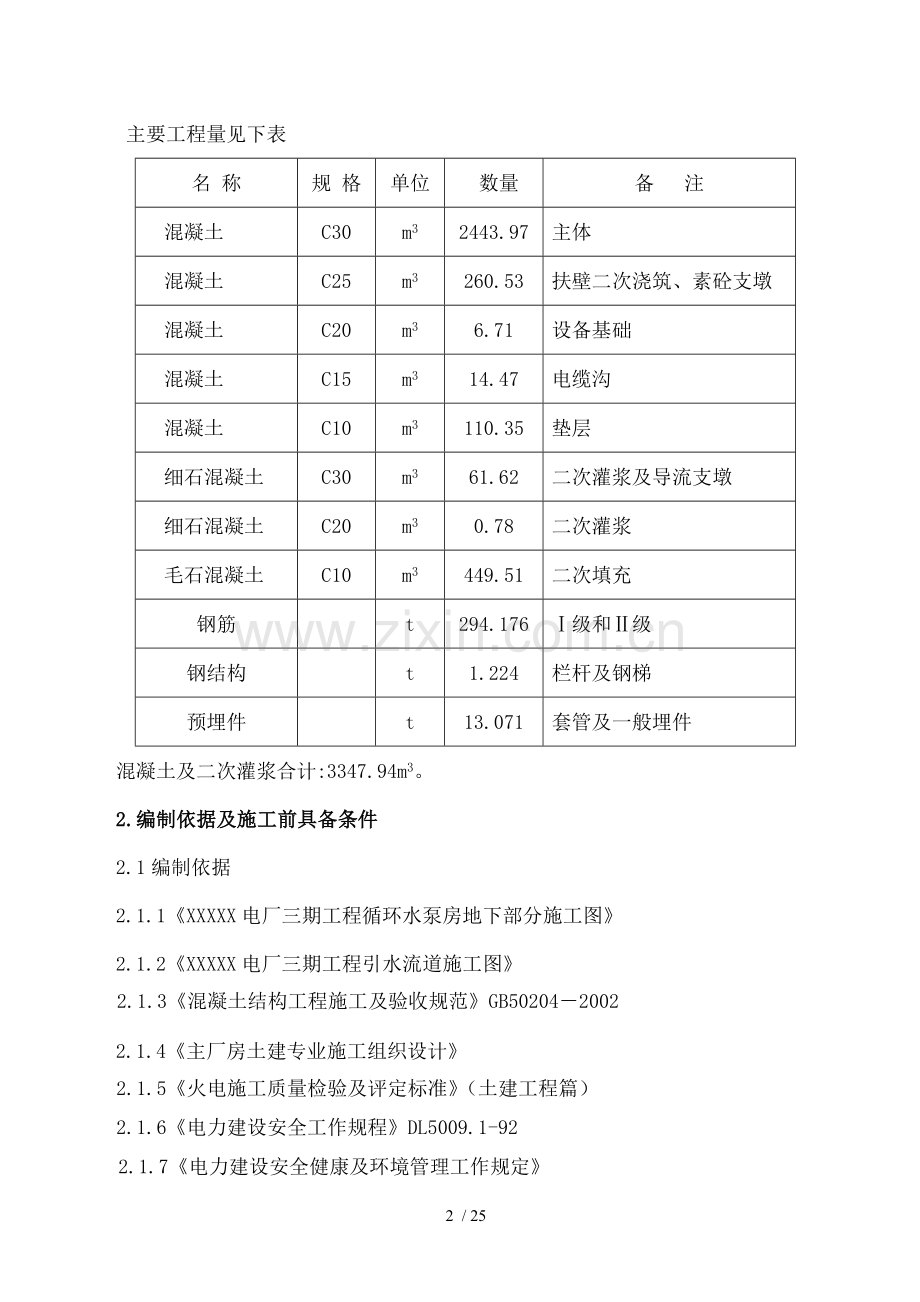 循环水泵房地下部分施工方案.doc_第2页
