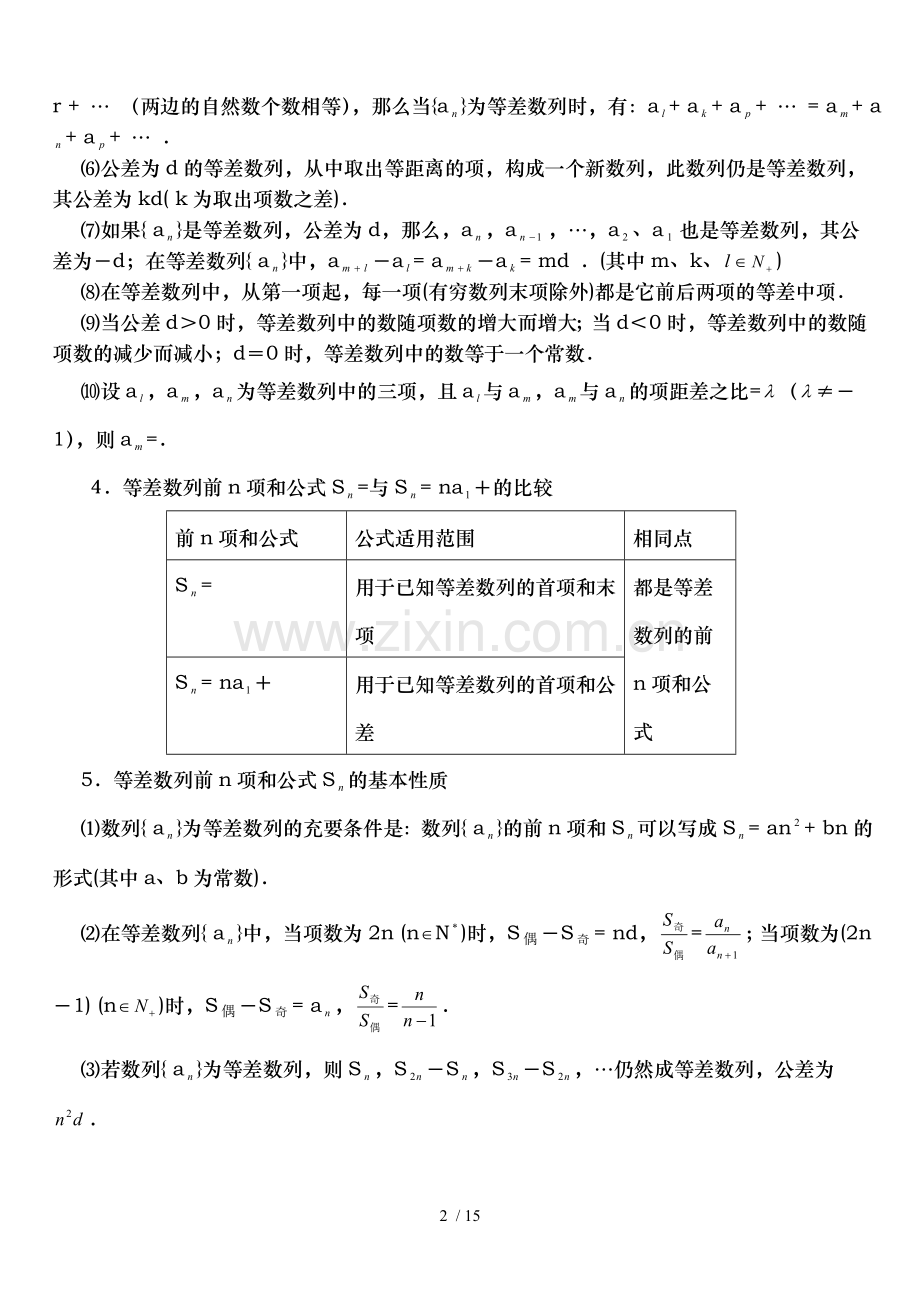 数列知识点回顾高三复习.doc_第2页