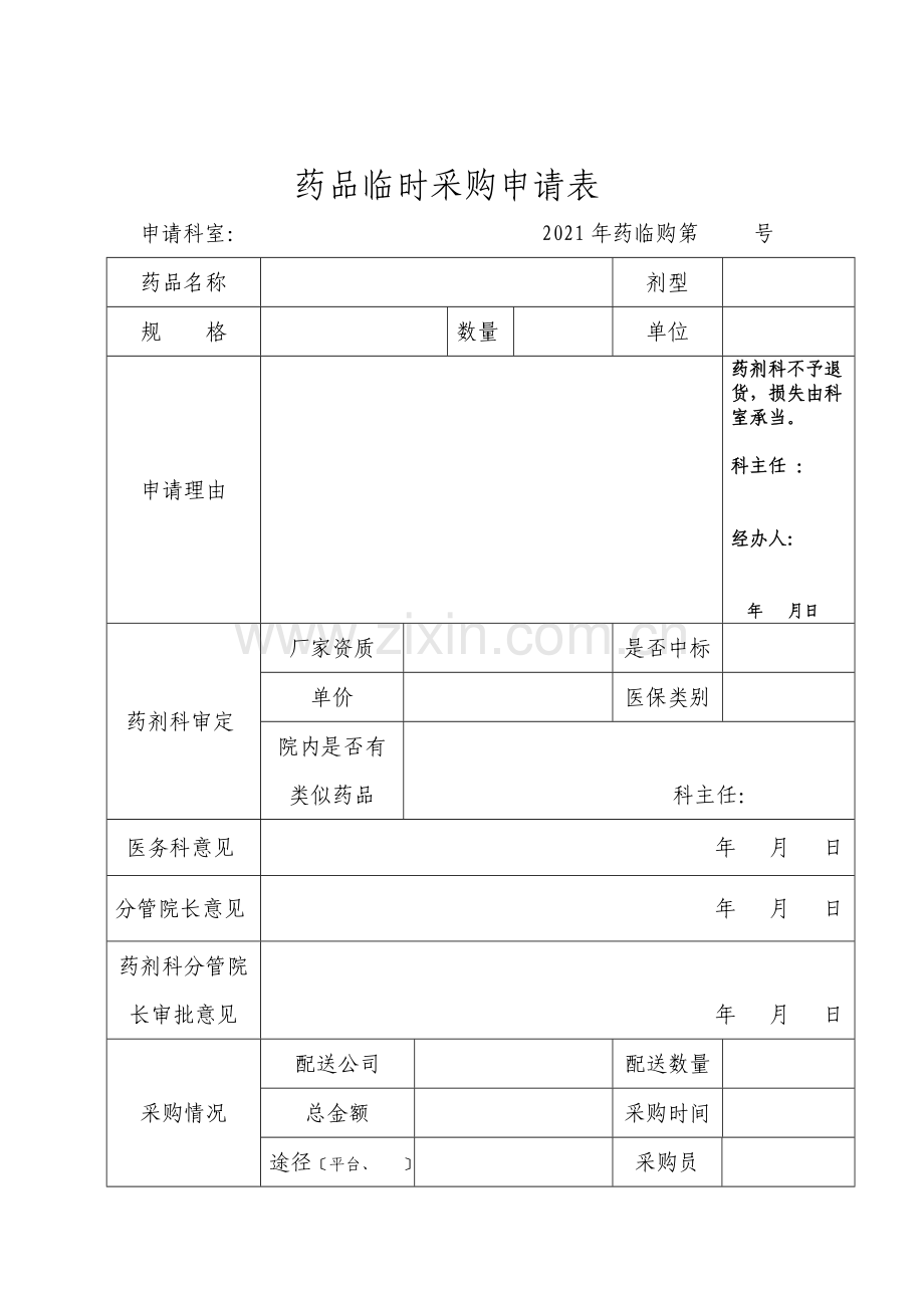 药品临时采购制度与程序.docx_第2页