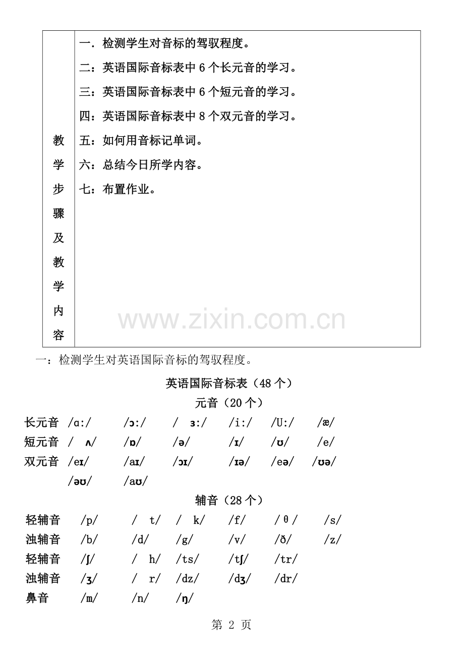 音标教学经典教案.docx_第2页