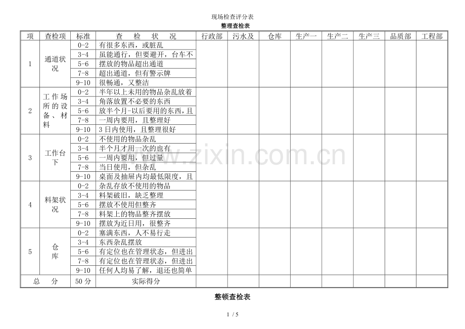 现场检查评分表.doc_第1页