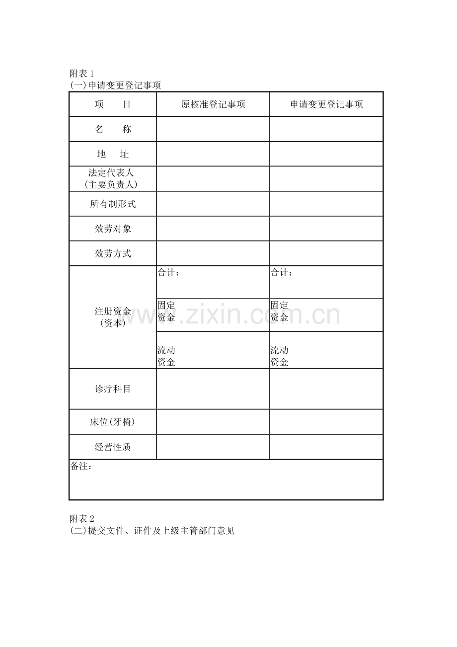 医院变更表.docx_第2页