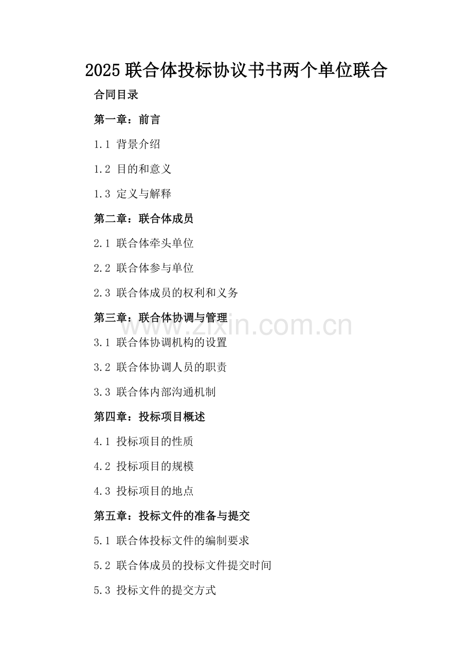 2025联合体投标协议书两个单位联合.docx_第2页