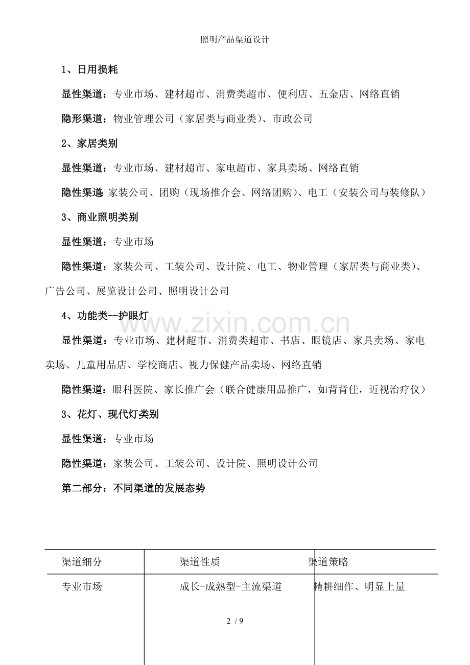照明产品渠道设计.doc_第2页
