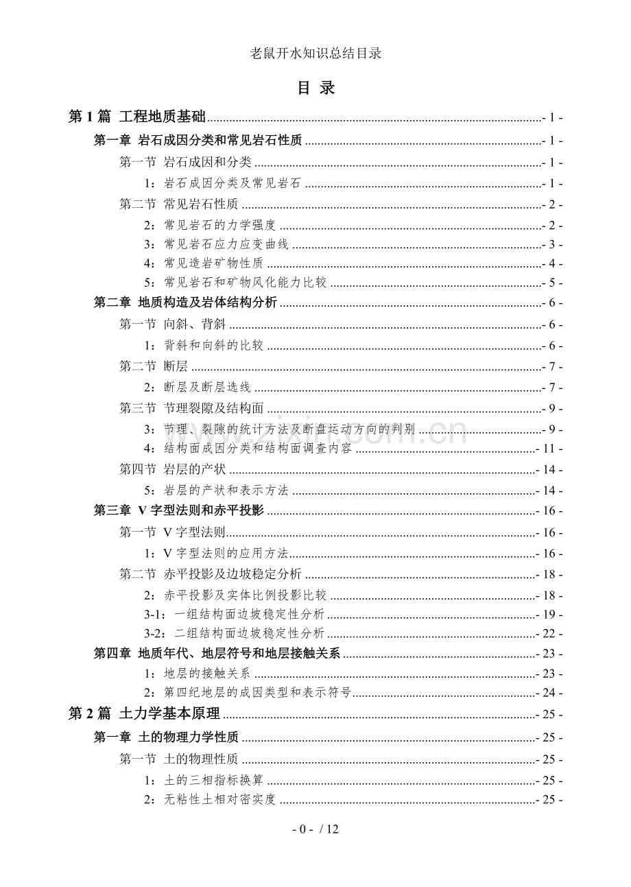 老鼠开水知识总结目录.doc_第1页