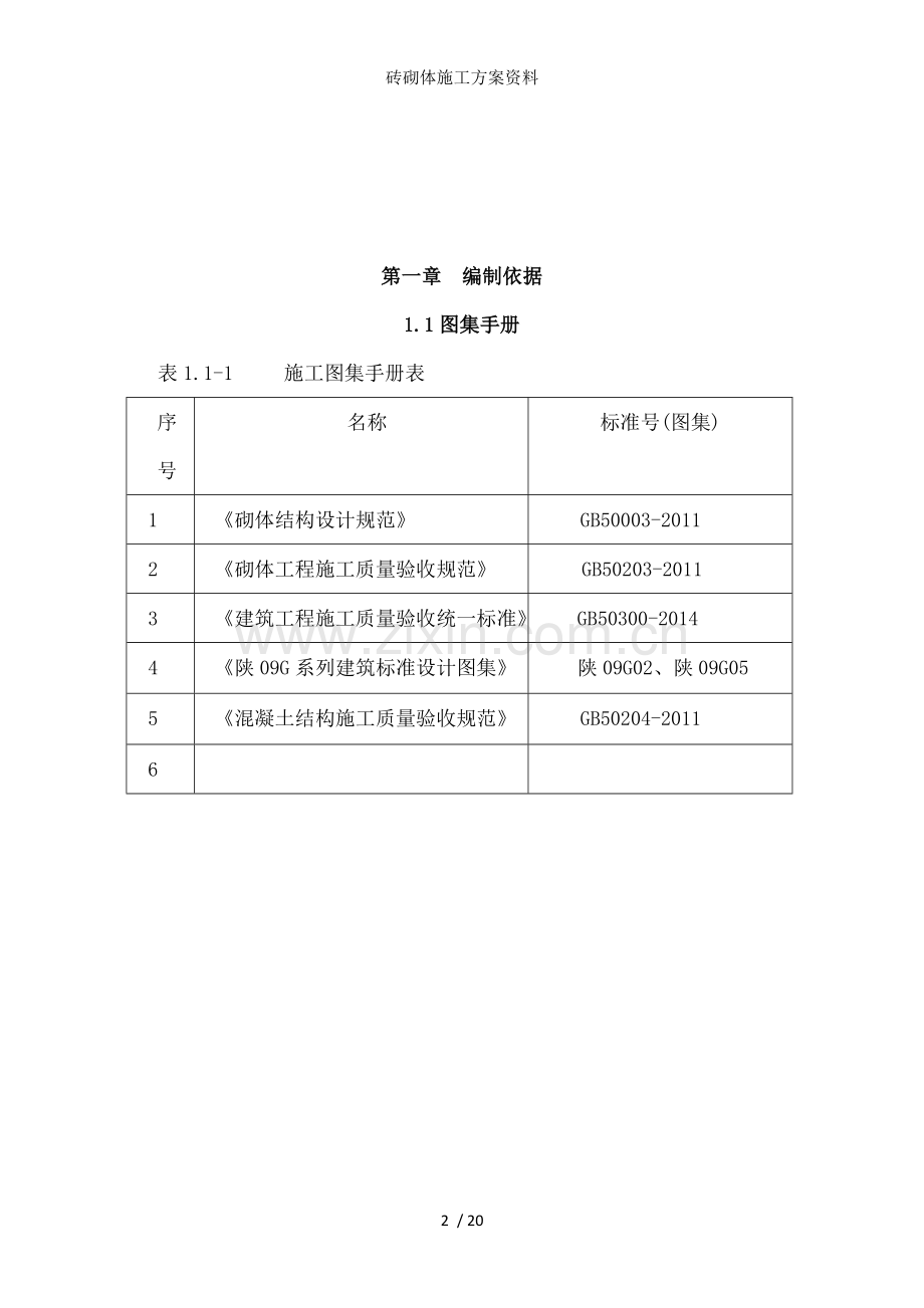 砖砌体施工方案资料.doc_第2页