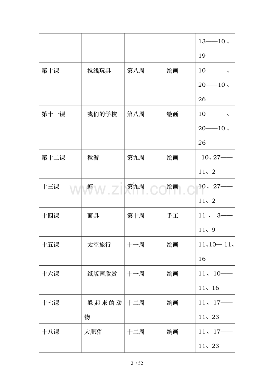 苏教版小学美术三年级上册第5册全册教案.docx_第2页