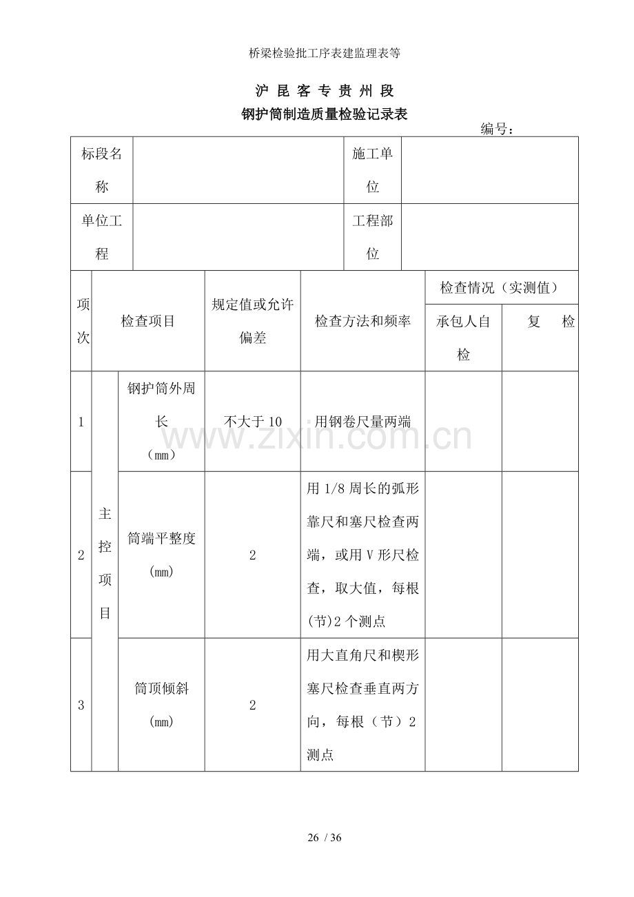 桥梁检验批工序表建监理表等.doc_第2页
