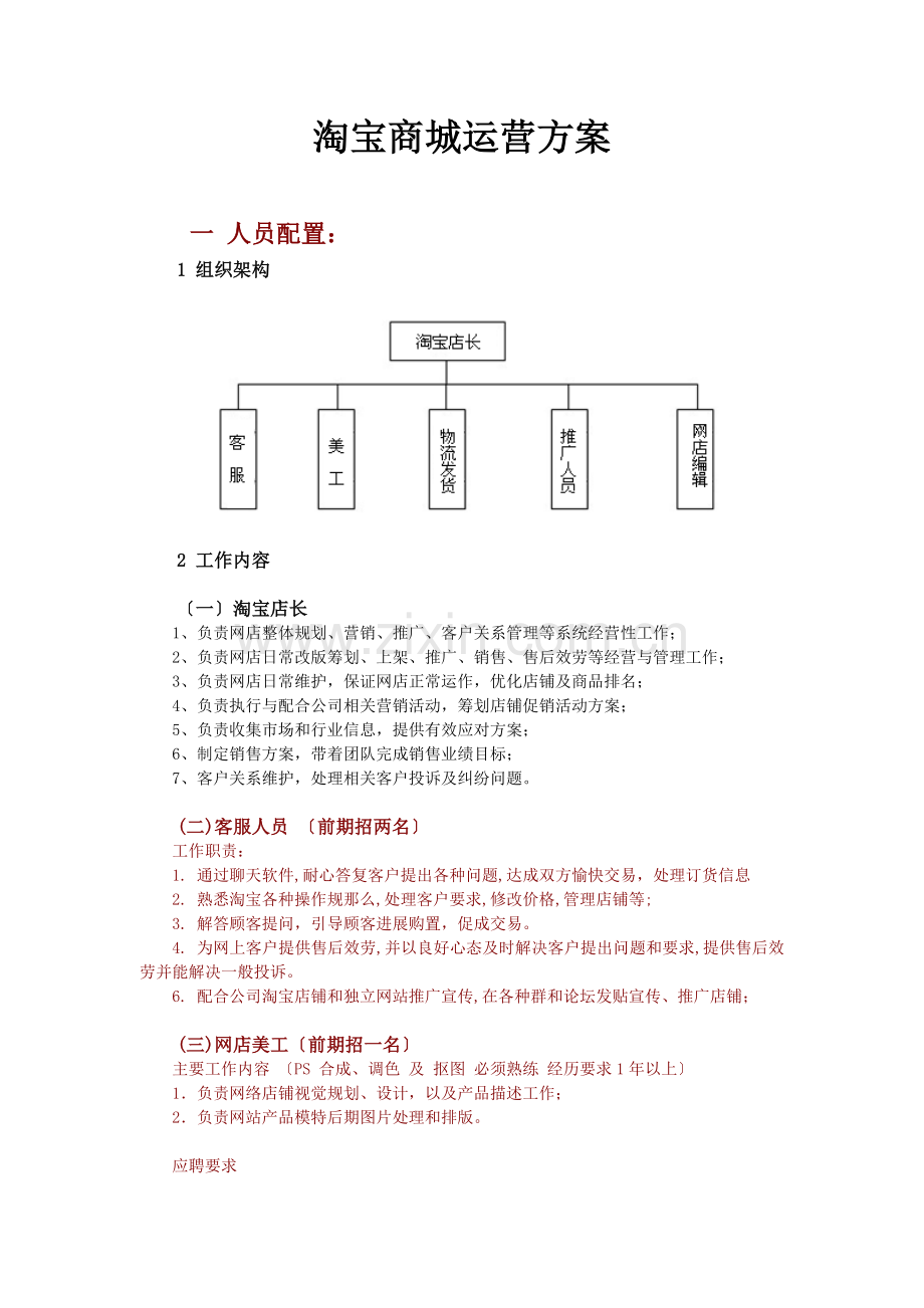淘宝商城运营方案.docx_第1页