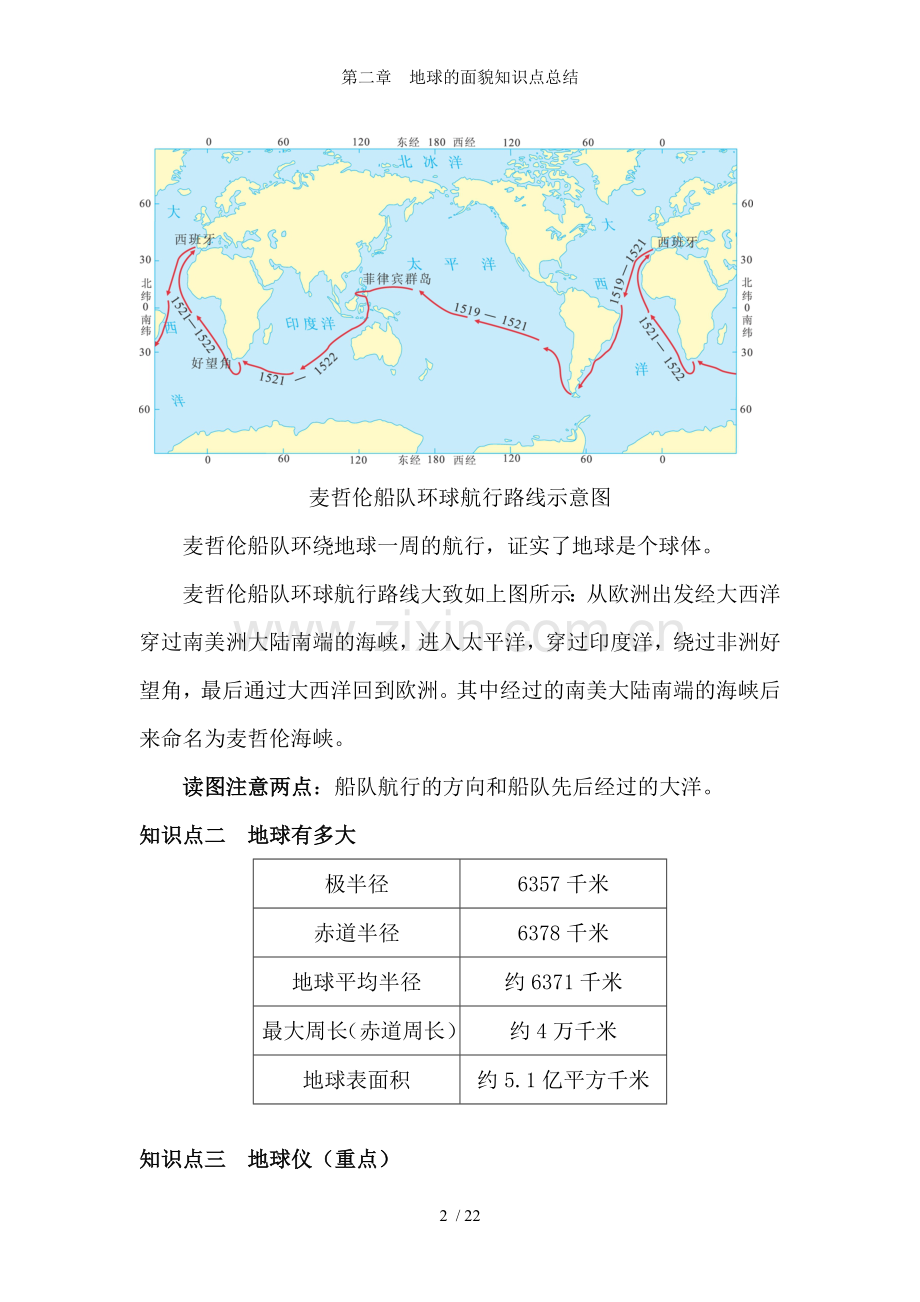 第二章--地球的面貌知识点总结.doc_第2页