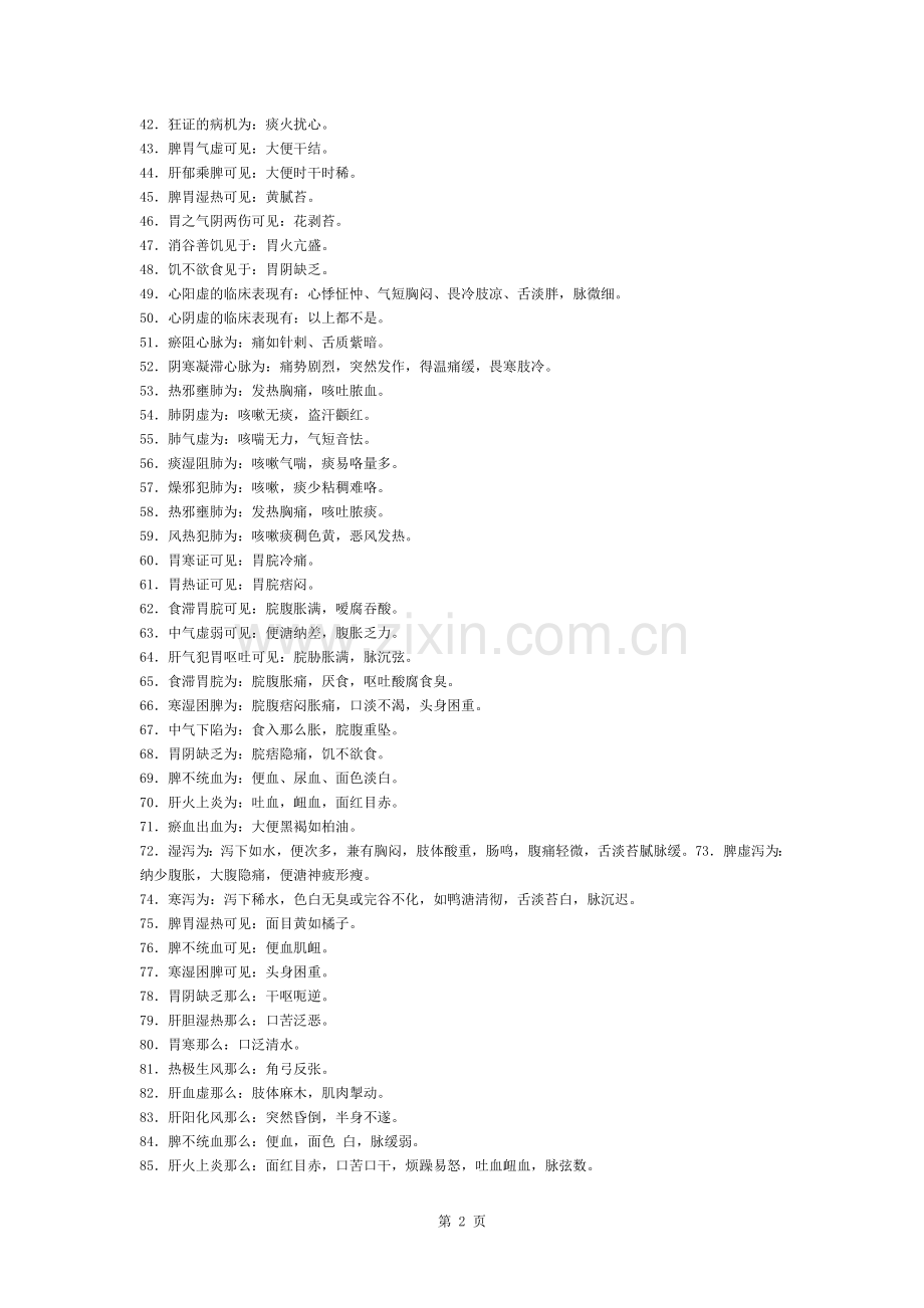 中医执业医师考试必背知识点总结.docx_第2页