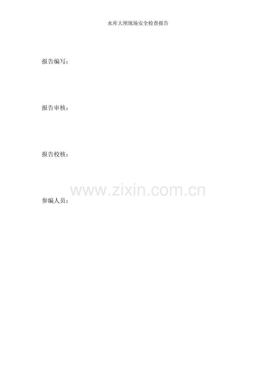 水库大坝现场安全检查报告.doc_第2页